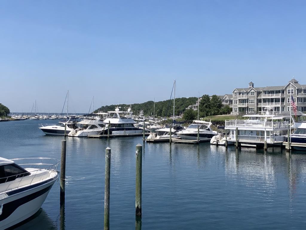 Marina basin with boats